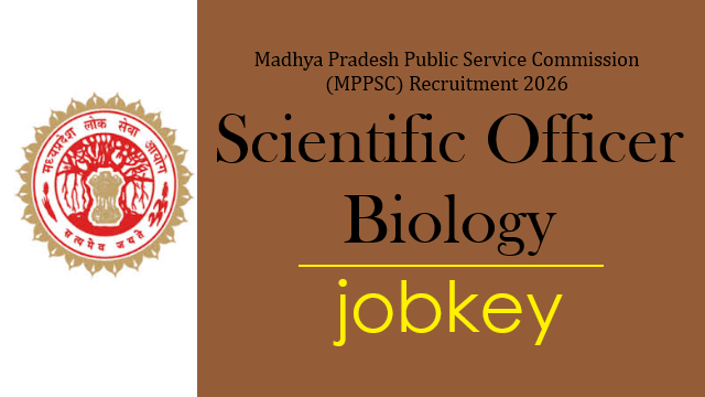 MPPSC Scientific Officer Online Form 2026-jobkey
